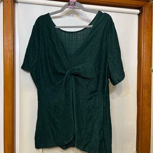 BloomChic Dark Green Blouse